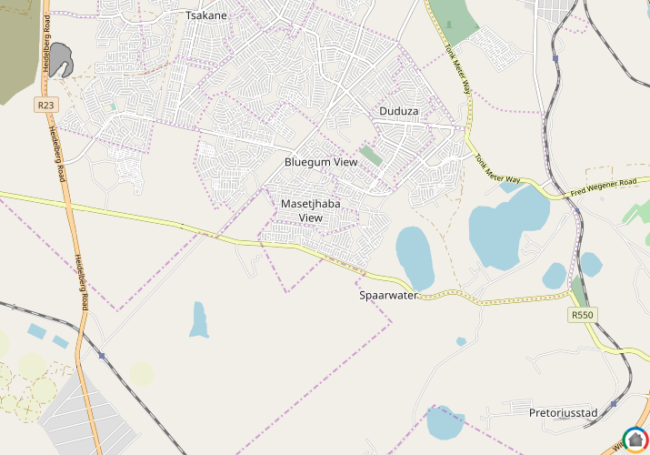 Map location of Masetjhaba View